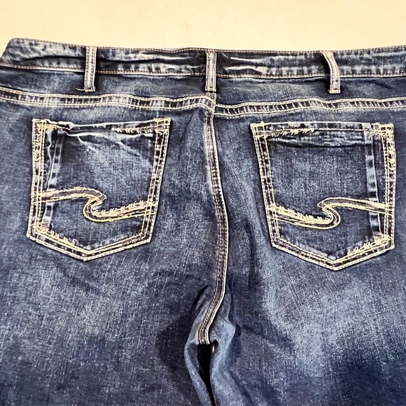 Silver Jeans Co Boyfriend Jeans Embroidered Back Pockets Women's Size 20 44x29 - Picture 13 of 14